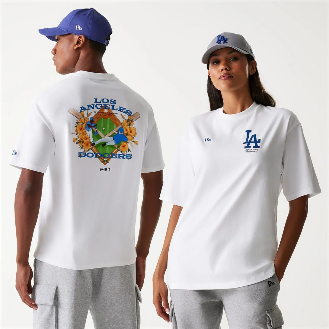 New Era LA Dodgers MLB Baseball Graphic White Oversized póló - Sportmania.hu