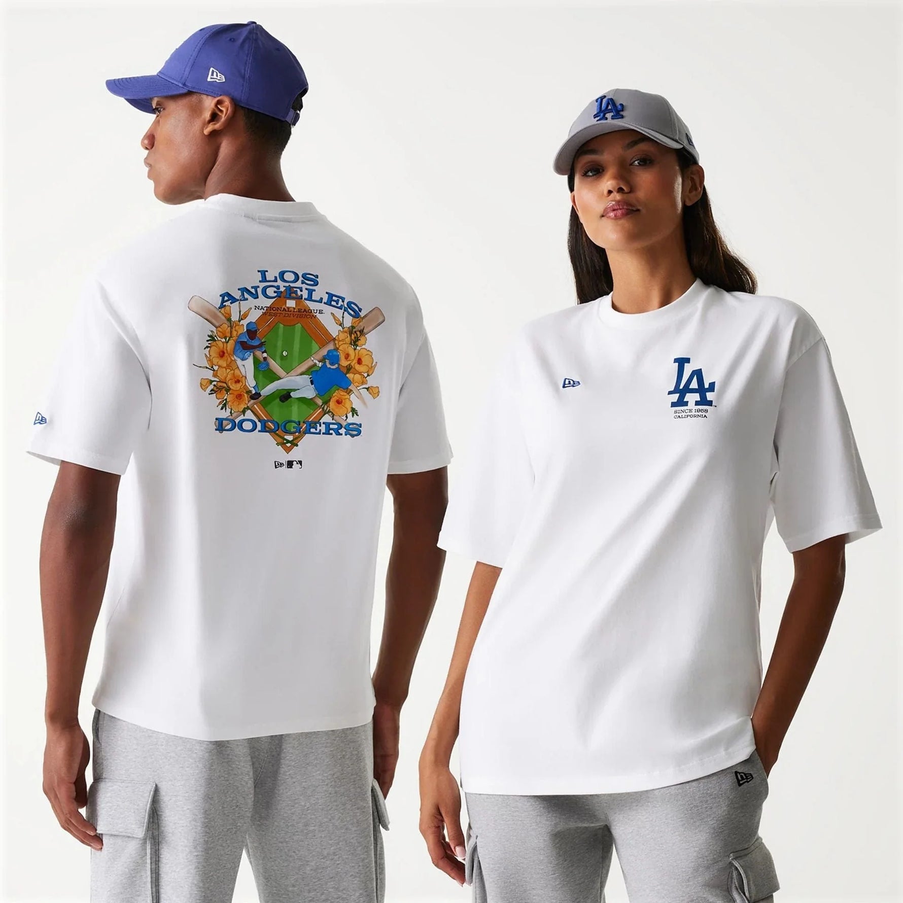New Era LA Dodgers MLB Baseball Graphic White Oversized póló - Sportmania.hu