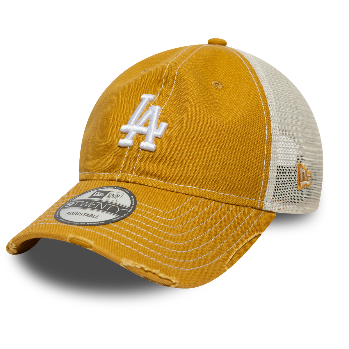 New Era LA Dodgers MLB Cotton Canvas Beige 9TWENTY Trucker sapka
