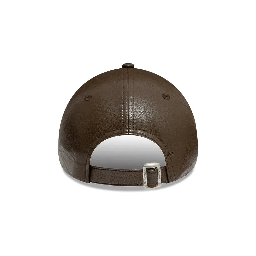 New Era LA Dodgers MLB Faux Leather Crinkled 9FORTY műbőr baseball sapka, női