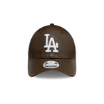 New Era LA Dodgers MLB Faux Leather Crinkled 9FORTY műbőr baseball sapka, női