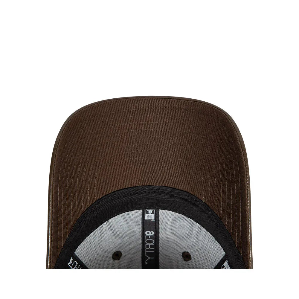 New Era LA Dodgers MLB Faux Leather Crinkled 9FORTY műbőr baseball sapka, női