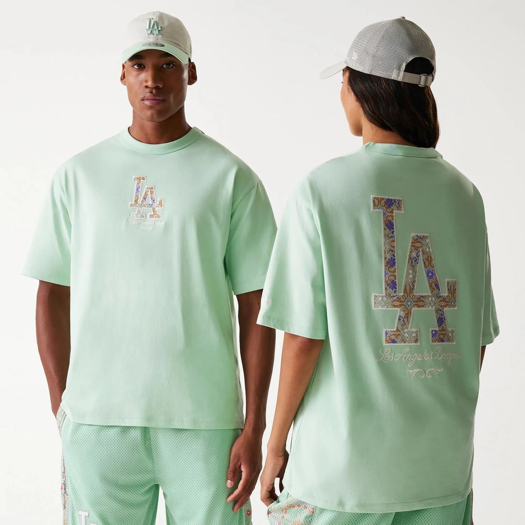 New Era LA Dodgers MLB Infill Pastel Green Oversized póló - Sportmania.hu