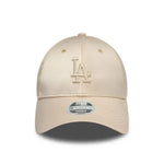 New Era LA Dodgers Satin Cream 9FORTY szatén baseball sapka, női