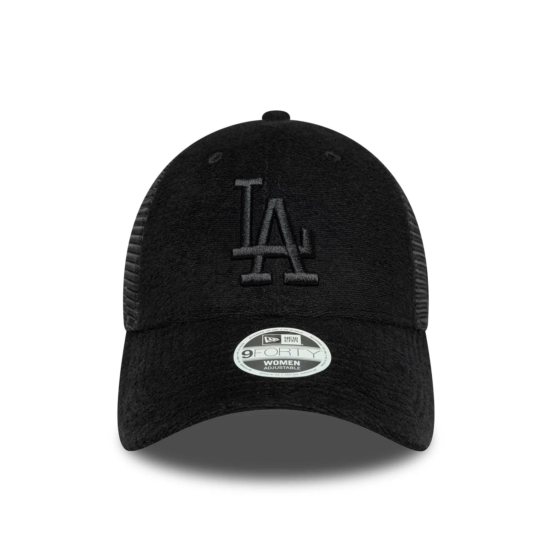 New Era LA Dodgers Womens Fabric Black 9FORTY Trucker sapka - Sportmania.hu