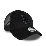New Era LA Dodgers Womens Fabric Black 9FORTY Trucker sapka - Sportmania.hu