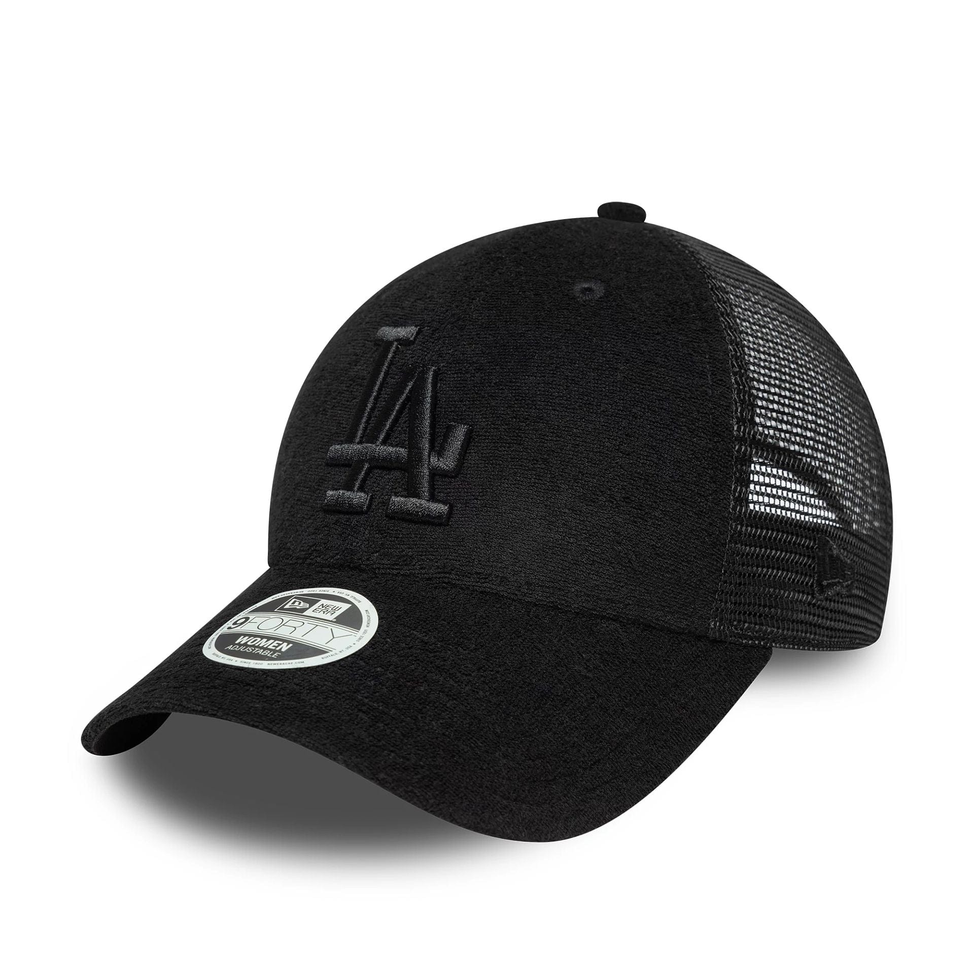 New Era LA Dodgers Womens Fabric Black 9FORTY Trucker sapka