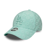 New Era LA Dodgers Womens MLB Floral Towelling Pastel Green 9FORTY baseball sapka