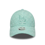 New Era LA Dodgers Womens MLB Floral Towelling Pastel Green 9FORTY baseball sapka