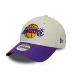 New Era LA Lakers NBA Contrast Patch Cream 9FORTY baseball sapka