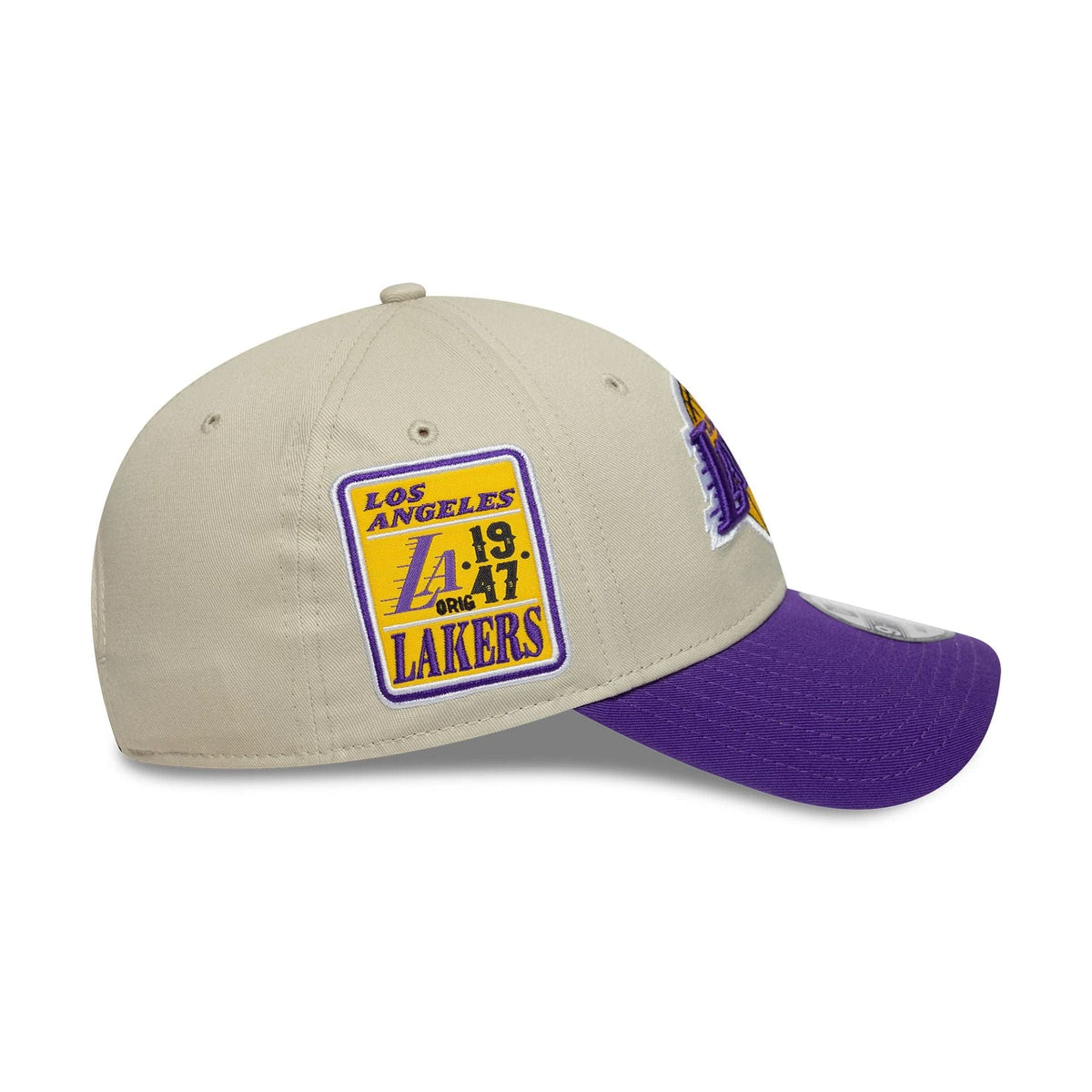 New Era LA Lakers NBA Contrast Patch Cream 9FORTY baseball sapka