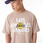 New Era LA Lakers NBA Graphic Beige Oversized férfi póló