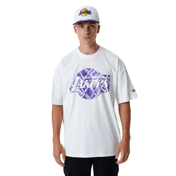 New Era LA Lakers NBA Infill Logo White Oversized póló - Sportmania.hu