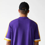 New Era LA Lakers NBA Panel Purple Oversized férfi póló