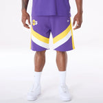 New Era LA Lakers NBA Panel Purple Short