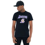 New Era LA Lakers NBA Regular Black unisex póló