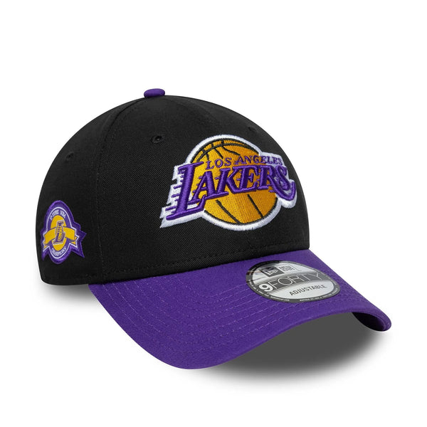 New Era LA Lakers NBA Side Patch Black 9FORTY baseball sapka