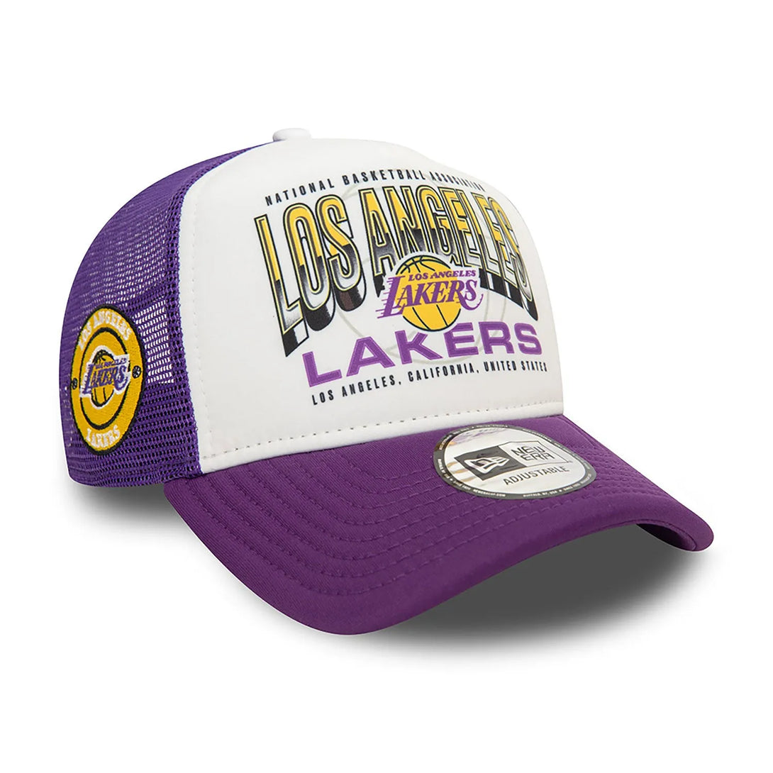 New Era LA Lakers NBA Team Colour Purple 9FORTY Trucker baseball sapka - Sportmania.hu