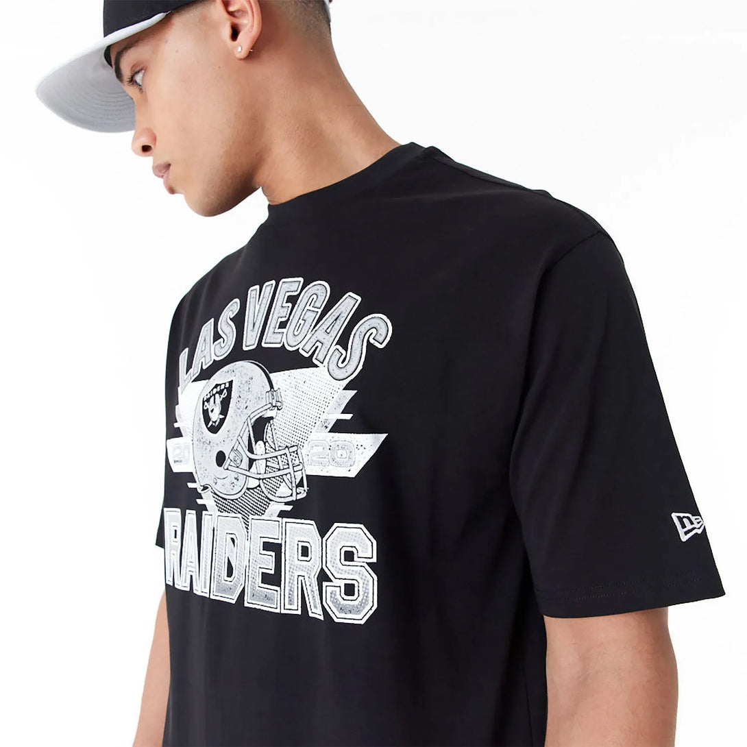 New Era Las Vegas Raiders NFL Black Oversized Póló - Sportmania.hu