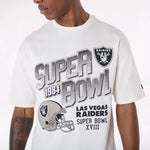 New Era Las Vegas Raiders NFL Helmet Open White férfi póló