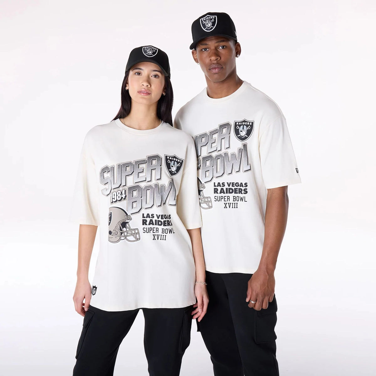 New Era Las Vegas Raiders NFL Helmet Open White férfi póló