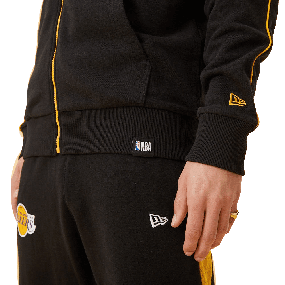 New Era Los Angeles Lakers Contrast Black Zip Up kapucnis pulóver - Sportmania.hu