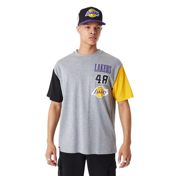New Era Los Angeles Lakers NBA Cut Sew Grey Oversized póló - Sportmania.hu