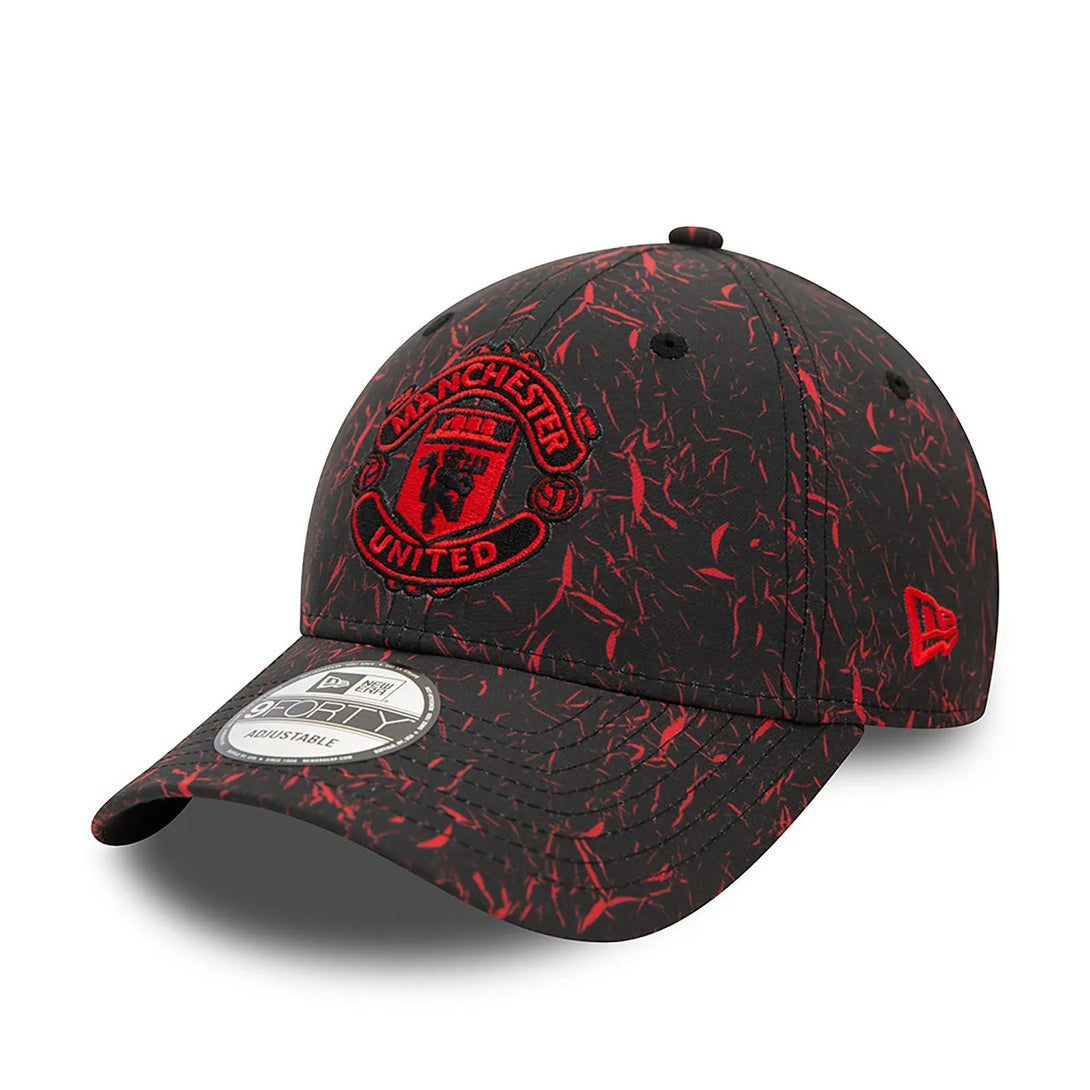 New Era Manchester United FC Crinkle All Over Print Black 9FORTY Baseball sapka - Sportmania.hu