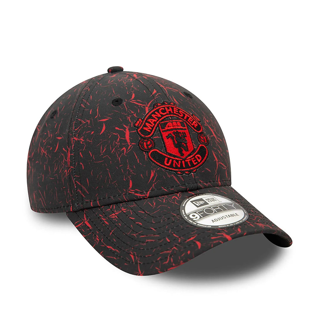 New Era Manchester United FC Crinkle All Over Print Black 9FORTY Baseball sapka - Sportmania.hu