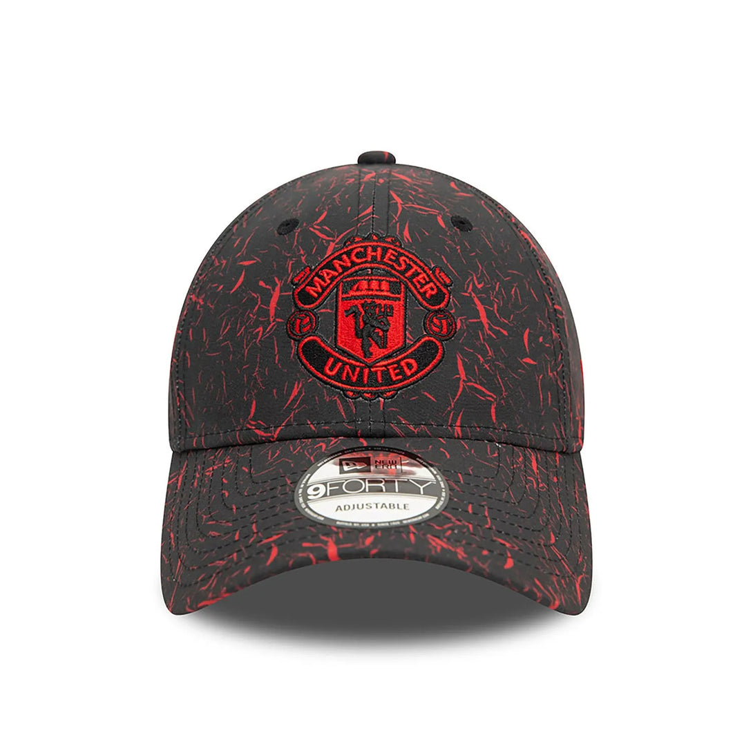 New Era Manchester United FC Crinkle All Over Print Black 9FORTY Baseball sapka - Sportmania.hu