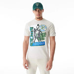 New Era Milwaukee Bucks NBA Player Graphic Cream férfi Póló