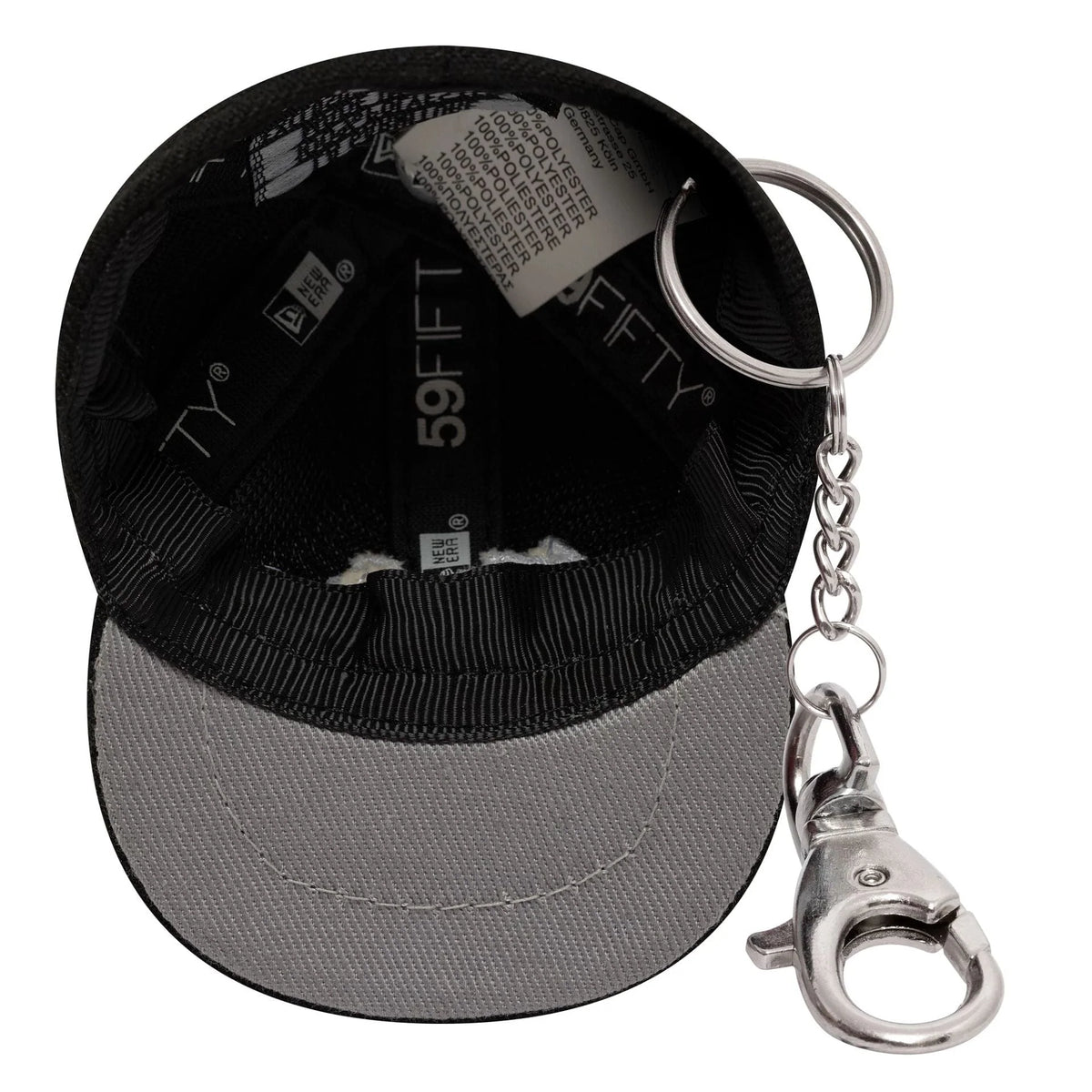 New Era Mini Cap Black kulcstartó