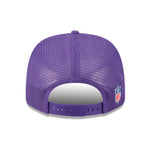 New Era Minnesota Vikings NFL Sideline 2025 Purple 9SEVENTY Trucker Stretch Snap - baseball sapka