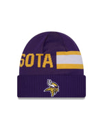 New Era Minnesota Vikings NFL Sideline Cuff Knit kötött sapka