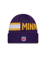 New Era Minnesota Vikings NFL Sideline Cuff Knit kötött sapka