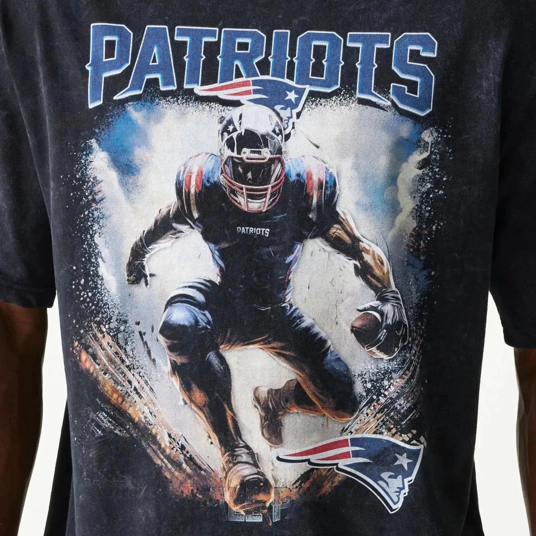 New Era New England Patriots NFL Games Premium Apparel Black Oversized póló - Sportmania.hu