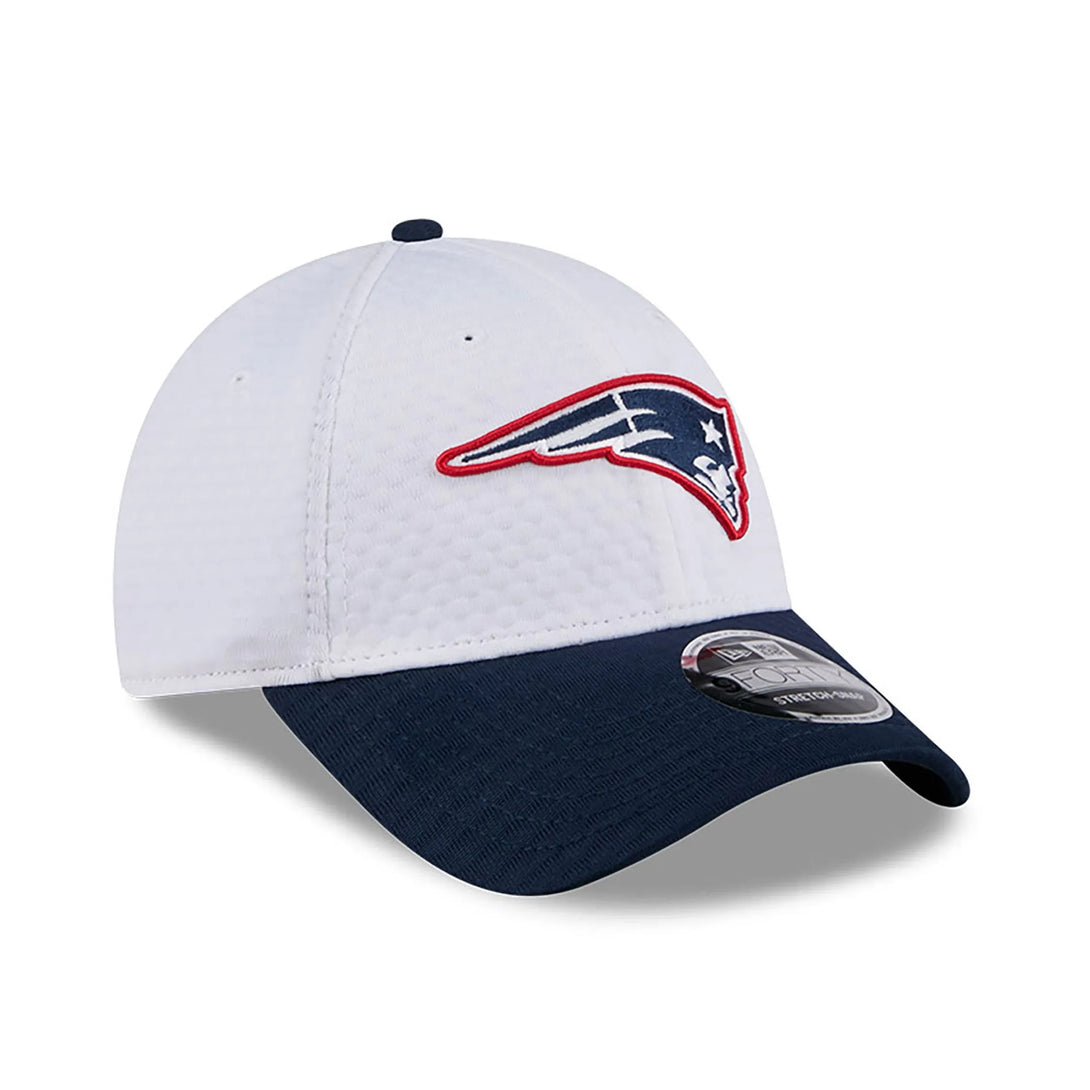 New Era New England Patriots Training 2024 White 9FORTY Stretch Snap sapka Baseball sapka - Sportmania.hu