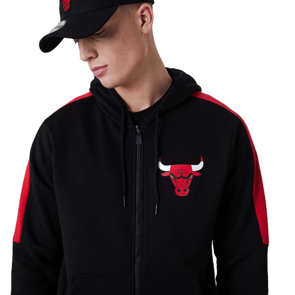 New Era Chicago Bulls NBA Full Zip Panel Detail Black kapucnis pulóver - Sportmania.hu