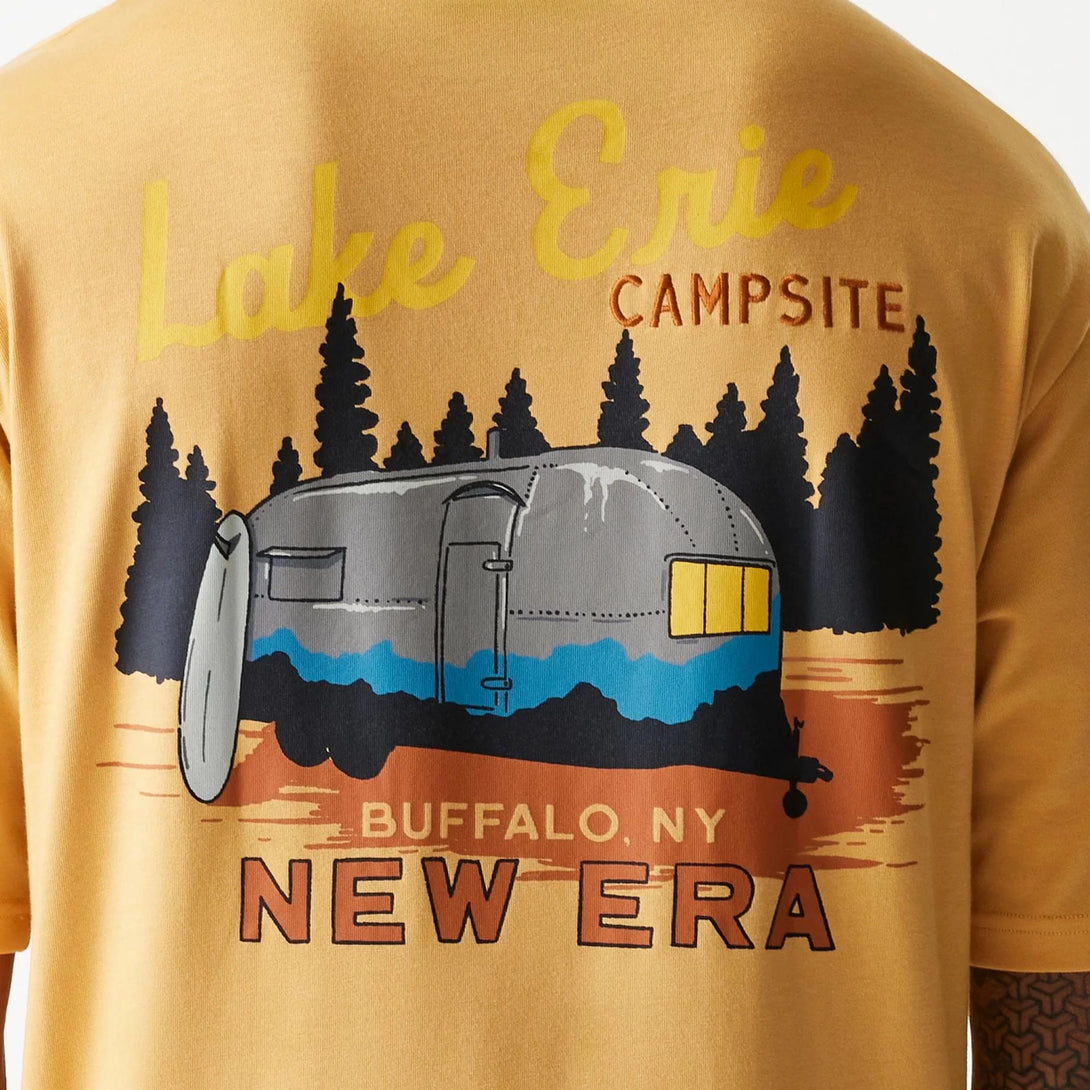 New Era New Era Vacation Graphic Beige Oversized póló - Sportmania.hu