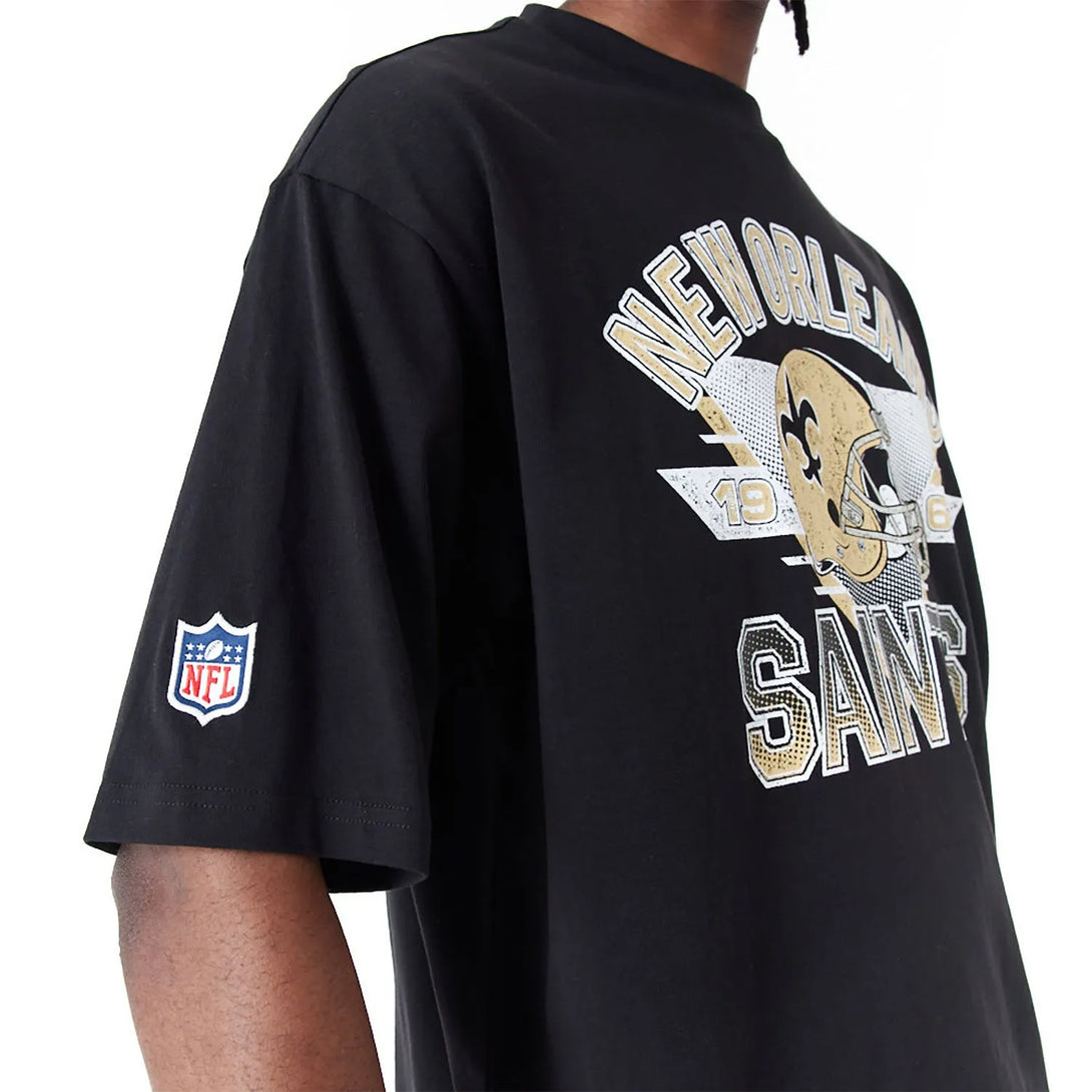 New Era New Orleans Saints NFL Black Oversized Póló - Sportmania.hu