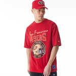 New Era New San Francisco 49ers NFL Helmet Graphic Red Oversized póló