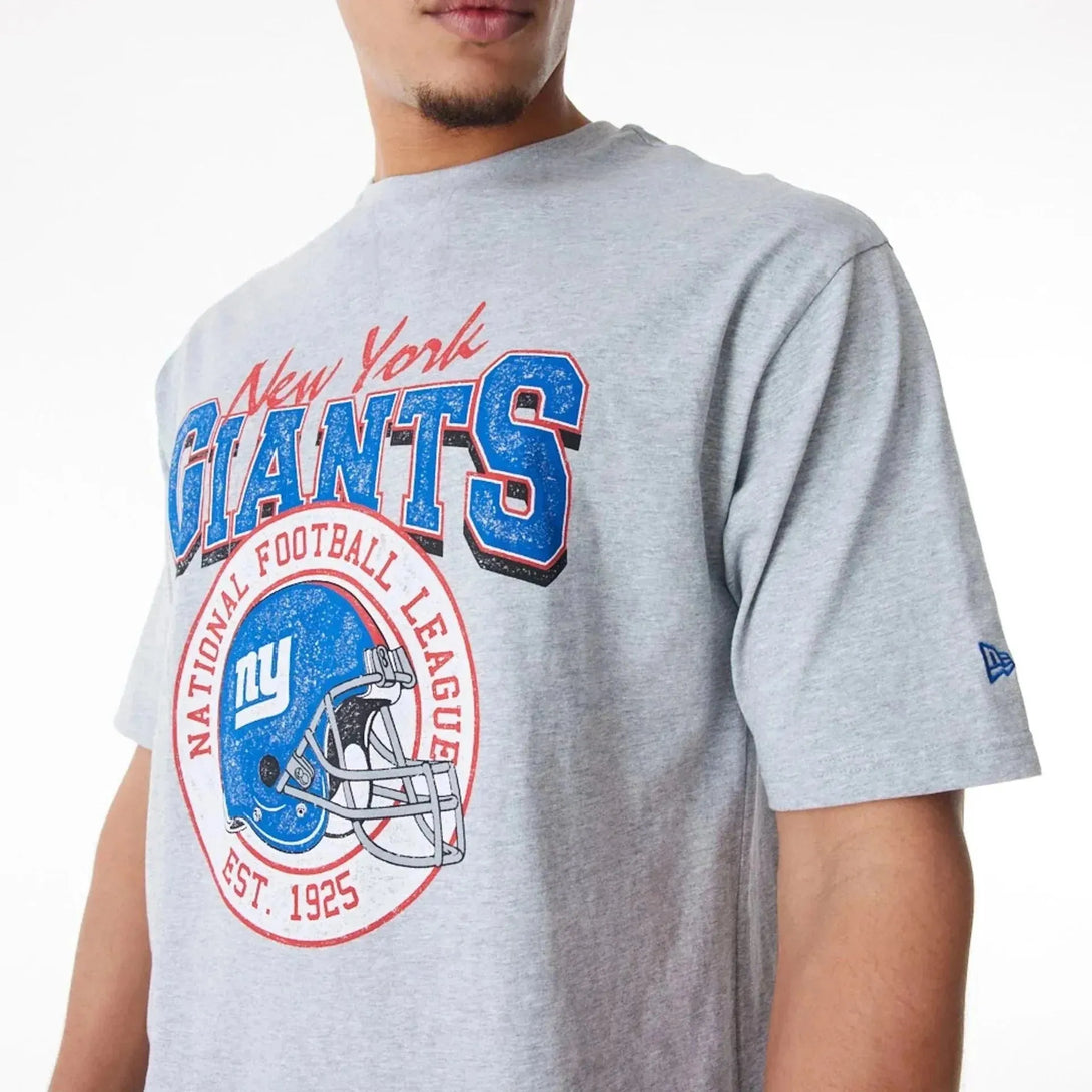 New Era New York Giants NFL Helmet Graphic Grey Oversized póló - Sportmania.hu