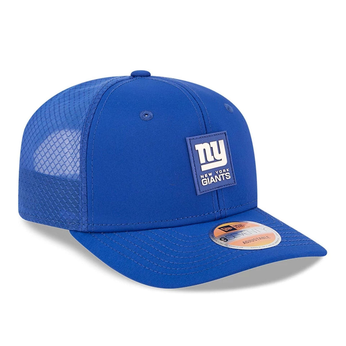 New Era New York Giants NFL Sideline 2025 Dark Blue 9SEVENTY Trucker Stretch Snap - baseball sapka