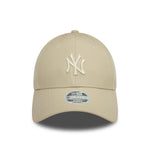 New Era New York Yankees Beige 9TWENTY baseball sapka, női, műbőr