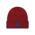 New Era New York Yankees Essential Cuff bordó kötött sapka