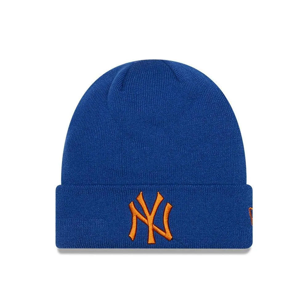 New Era New York Yankees Essential Cuff kék kötött sapka