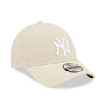 New Era New York Yankees Linen Cream 9FORTY baseball sapka