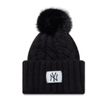 New Era New York Yankees MLB Black Cable Knit - kötött sapka