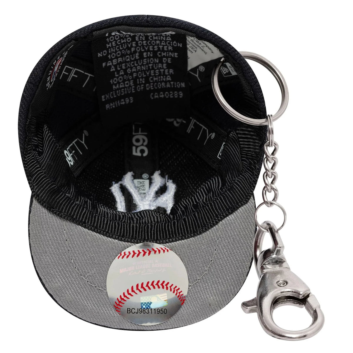 New Era New York Yankees MLB Mini Cap Navy kulcstartó