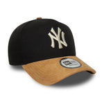 New Era New York Yankees MLB Suede Visor Black 9FORTY E-Frame baseball sapka